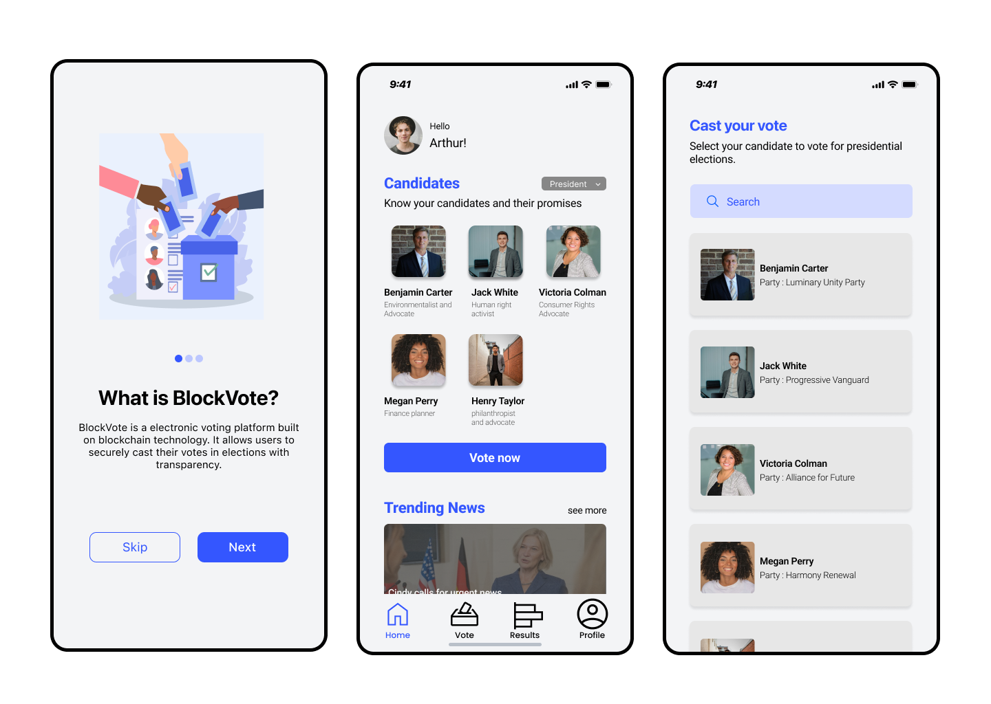 BlockVote Authentication