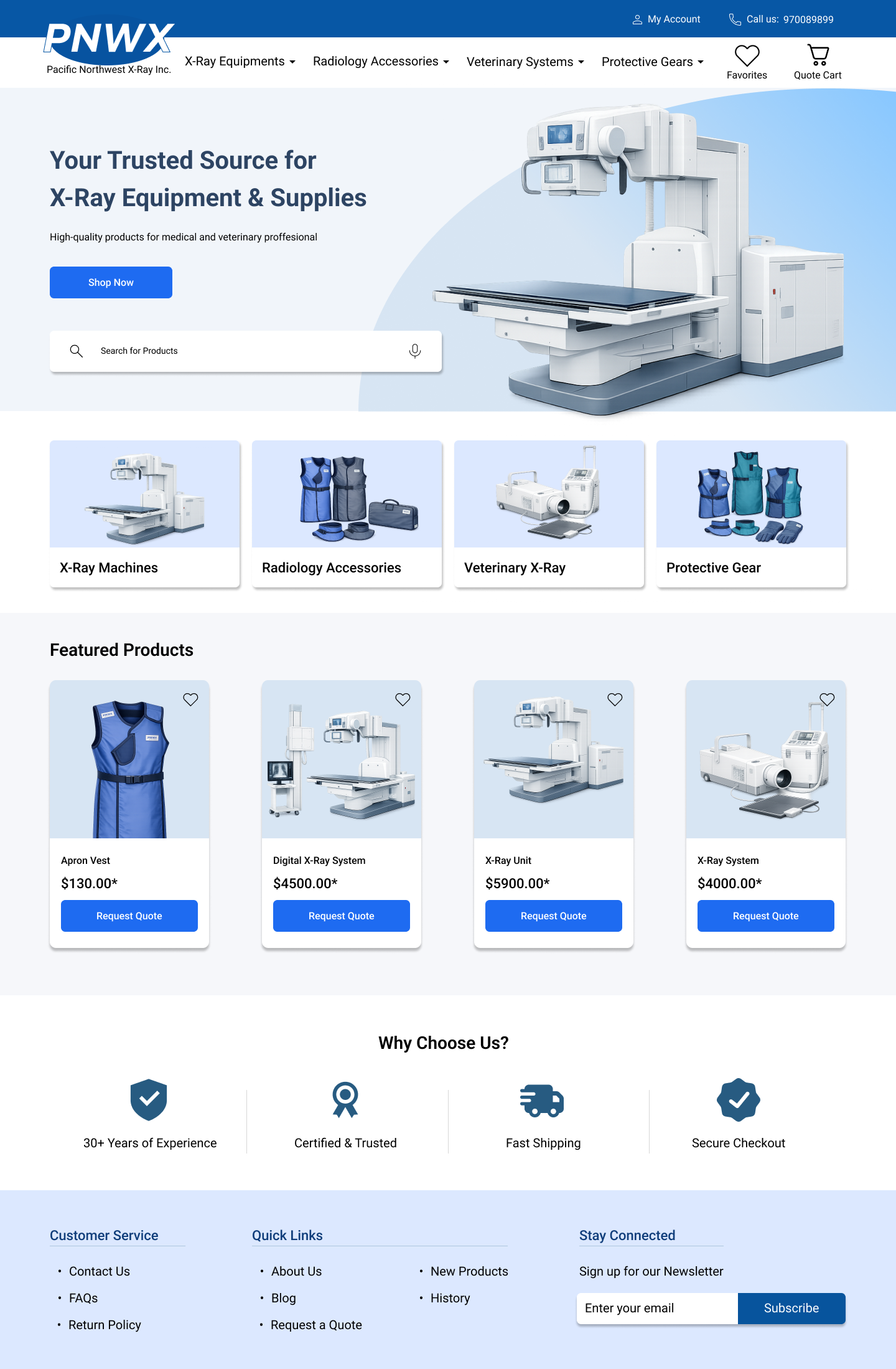 Redesigned PNWX Homepage